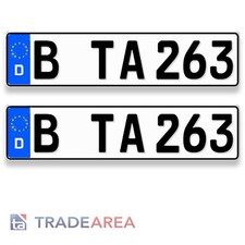 2 Standard Autokennzeichen |